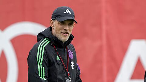 Bayern-Trainer Thomas Tuchel beim Abschlusstraining vor dem Halbfinal-Rückspiel.