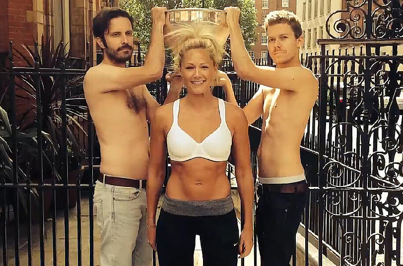 Die "Ice bucket Challenge" von Helene Fischer in Bildern!