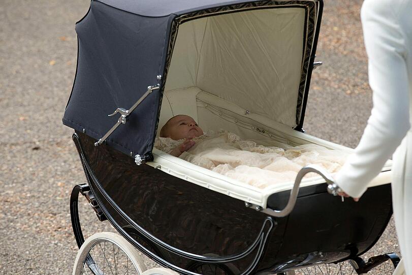 Die kleine Prinzessin Charlotte ist neun Wochen alt.
