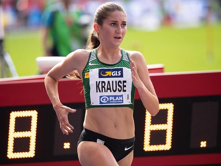 Gesas Felicitas Krause ist zum fünften Mal hintereinander deutsche Meisterin über 3000 Meter Hindernis geworden.