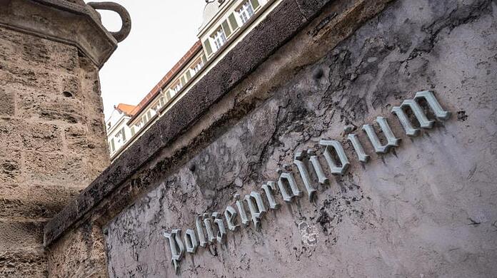 Das Polizeipräsidium in der Innenstadt der bayerischen Landeshauptstadt.
