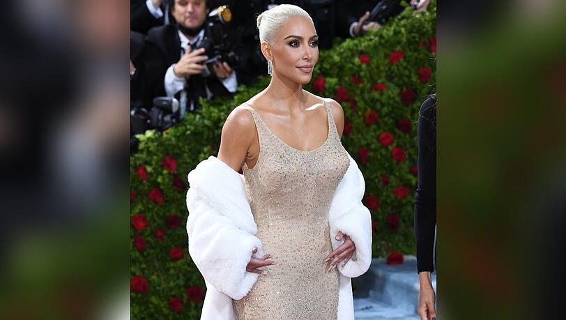 Kim Kardashian in der Monroe-Robe bei der Met Gala 2022.