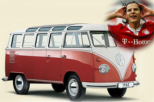 Van Buyten, der Bulli zum GernhabenDer Mr. Zuverlässig schlechthin: Ein VW-Bus, Spitzname &bdquo;Bulli&ldquo;, altert praktisch nicht &ndash; wie Bayerns Innenverteidiger Daniel Van Buyten. Ist nicht der schnellste, in Europa kommt man mit ihm trotzdem überall hin. Hat eine riesige Reichweite. Groß und schwer ist er auch, aber eben auch gemütlich, familär. Einer zum Gernhaben. Und auch mit 35 Jahren noch ein Klassiker.
