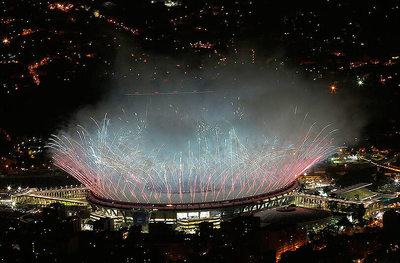 Beeindruckende Eröffnungsfeier der Olympischen Spiele in Rio. Die Bilder aus dem Maracana-Stadion.