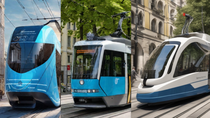 Die MVG hat die KI befragt, wie die Trams der Zukunft aussehen könnten.