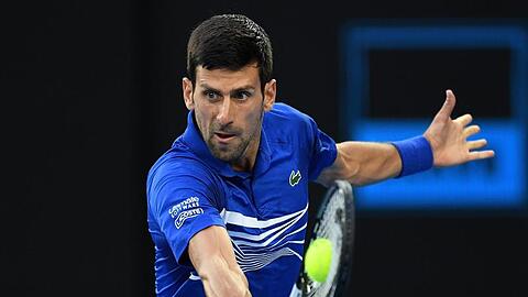Novak Djokovic profitierte von der Aufgabe von Kei Nishikori.