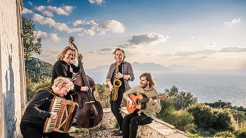 Quadro Nuevo, aufgenommen f&uuml;r das aktuelle Album: Inside the Island&ldquo;.