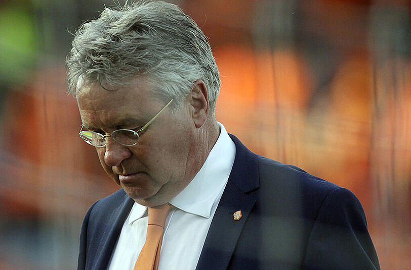 Enttäuschende Zwischenbilanz in der EM-Qualifikation: Guus Hiddink.