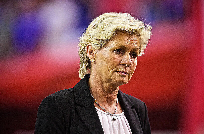 Wird aufgrund der "starren" taktischen Ausrichtung der Mannschaft kritisiert: Bundestrainerin Silvia Neid