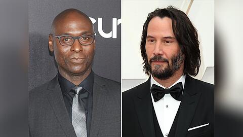 Keanu Reeves (r.) würdigt seinen verstorbenen "John Wick"-Co-Star Lance Reddick.