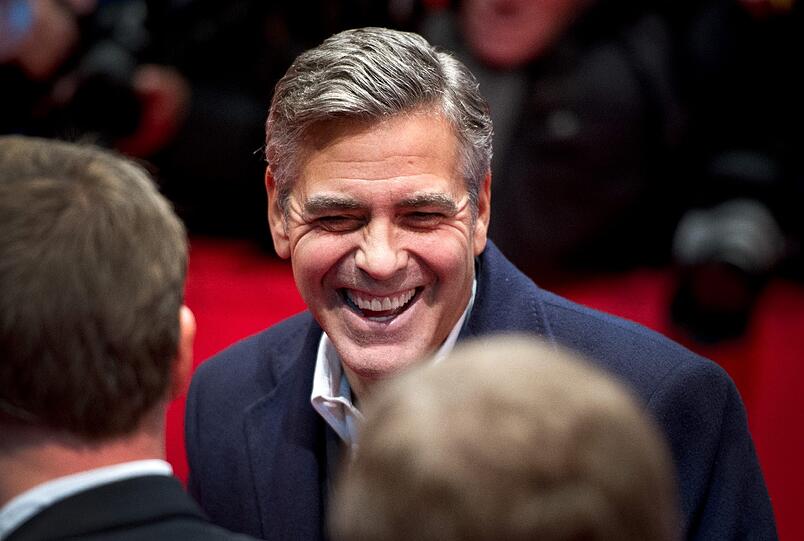 US-Schauspieler George Clooney bei Premiere von "The Monuments Men" während der 64. Internationalen Filmfestspiele.