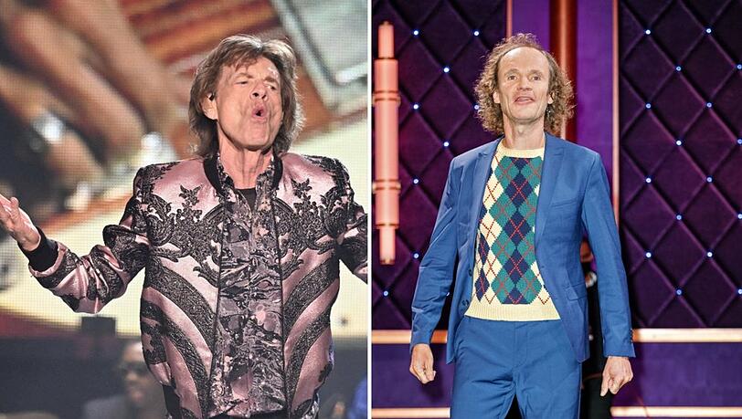 Die äußerlichen Ähnlichkeiten zwischen Mick Jagger (l.) und Olaf Schubert sind nicht von der Hand zu weisen.