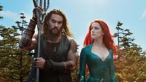 Jason Momoa und Amber Heard in "Aquaman and the Lost Kingdom".