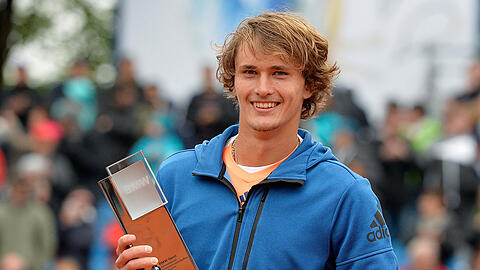 Der strahlende Sieger der BMW Open in München: Alexander Zverev.