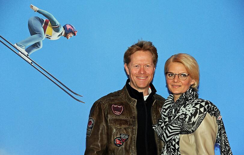 Skiflug-Weltmeister Dieter Thoma und seine Lebensgefährtin Mandana Daub