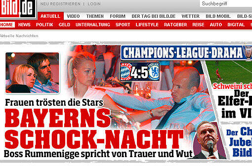 Die Bild berichtet von Bayerns Schock-Nacht