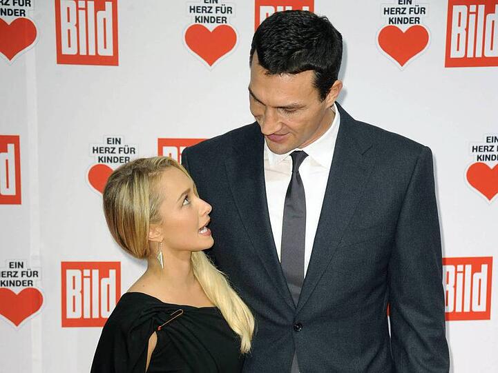 Herzig: Wladimir Klitschko und Freundin Hayden Panettiere bei einem Auftritt in Berlin