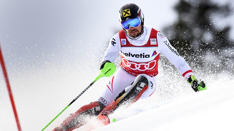 Marcel Hirscher beim Weltcup-Slalom in Adelboden.