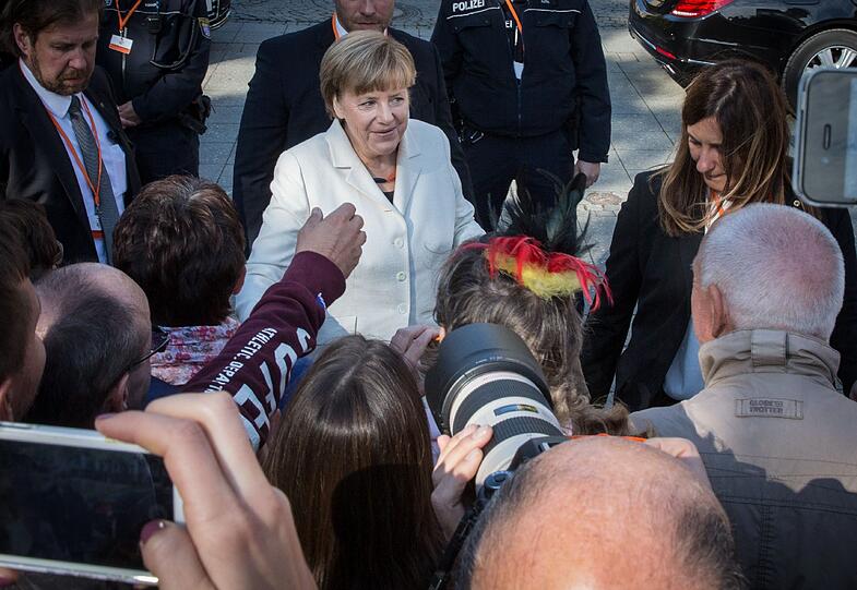 Bilder von den Einheitsfeierlichkeiten in Frankfurt am Main.