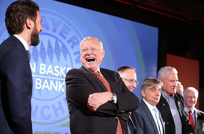 Einstimmung auf das großes Basketball-Pokal-Wochenende in München: Das Bankett in der Säbener Lounge der Allianz Arena.