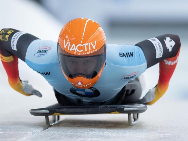 Liegt bei der Skeleton-WM in Altenberg in Führung: Christopher Grotheer.