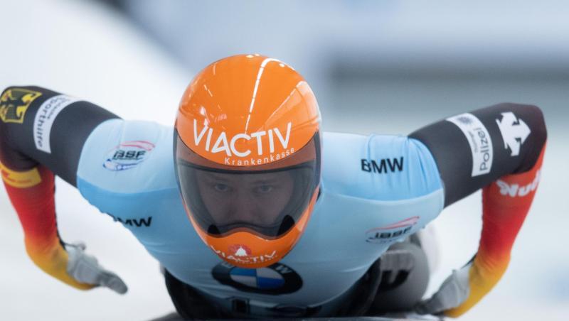 Liegt bei der Skeleton-WM in Altenberg in Führung: Christopher Grotheer. Liegt bei der Skeleton-WM in Altenberg in Führung: Christopher Grotheer.