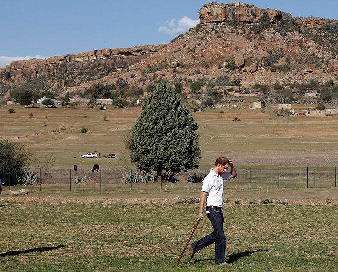 Prinz Harry in Lesotho