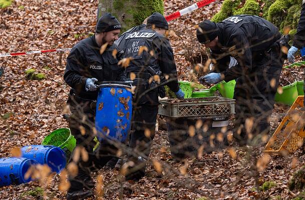 Die Fundstelle von Sonja Engelbrecht im Wald.