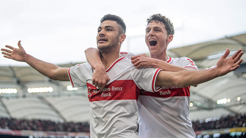 Stuttgarter Defensivduo: Ozan Kabak (li.) und Benjamin Pavard.