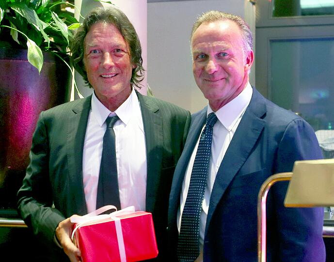 Da war die Welt noch in Ordnung: Hans-Wilhelm Müller-Wohlfahrt und Karl-Heinz Rummenigge.