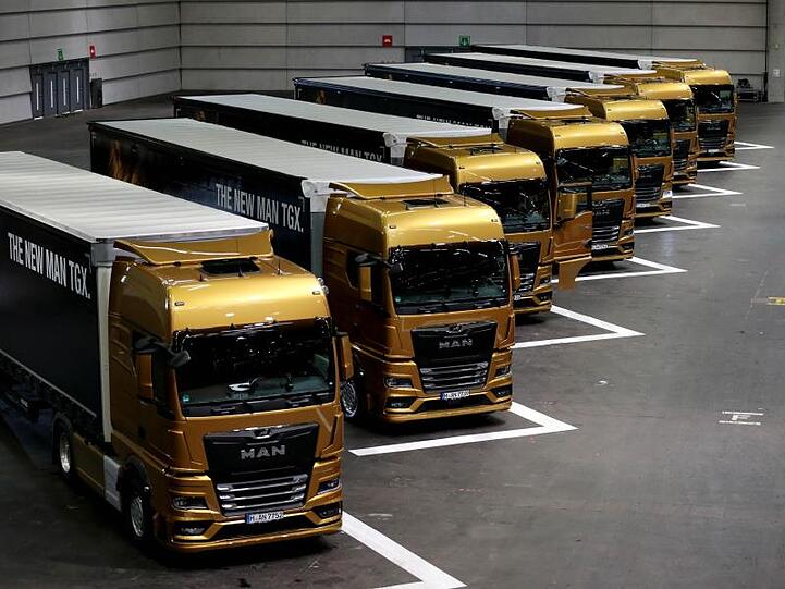 Die entwickelte Lastwagen von MAN sollen bis zu 8 Prozent weniger Sprit verbrauchen.