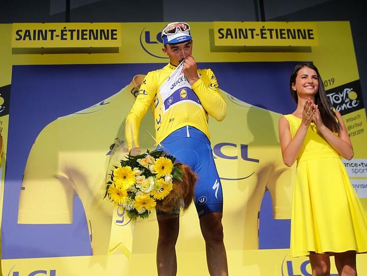 Der Franzose Julian Alaphilippe eroberte das Gelbe Trikot zurück.