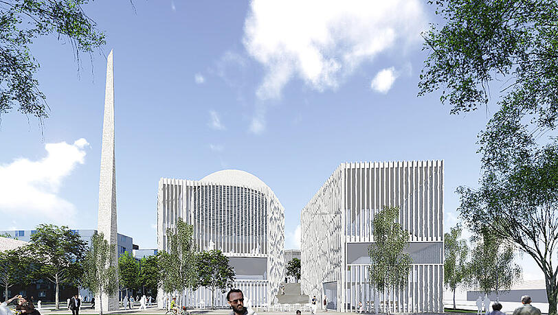 Die Moschee ist nur ein Teil des geplanten Islamzentrums. Daran angeschlossen sollen an der Dachauer Straße eine Bibliothek, ein Museum und eine Glaubensakademie entstehen.