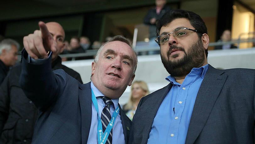 Wollen mit dem TSV 1860 hoch hinaus: Ian Ayre, neuer Geschäftsführer der Löwen und Investor Hasan Ismaik. Wollen mit dem TSV 1860 hoch hinaus: Ian Ayre, neuer Geschäftsführer der Löwen und Investor Hasan Ismaik.