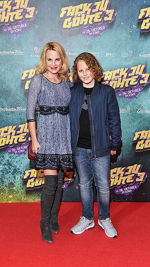 Sonja Kiefer mit Sohn Jake.