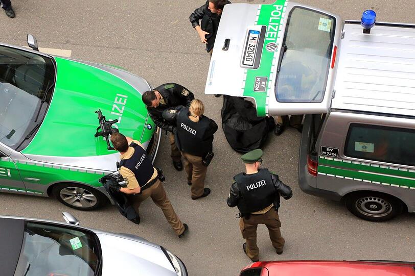 Bilder vom Tatort in der Zentnerstraße