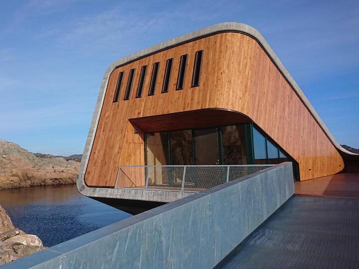 Das Unterwasser-Restaurant "Under" in Lindesnes.