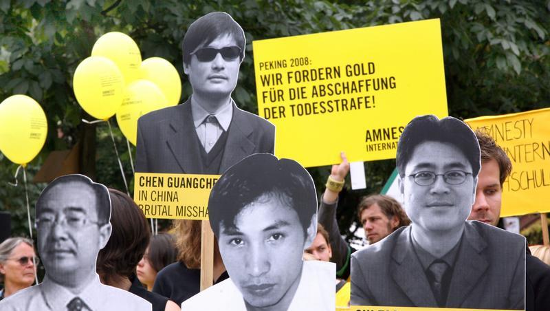 Protestaktion der Menschenrechtsorganisation Amnesty International in Berlin gegen die Todesstrafe in China. (Archivbild vom 13.07.2008) Protestaktion der Menschenrechtsorganisation Amnesty International in Berlin gegen die Todesstrafe in China. (Archivbild vom 13.07.2008)