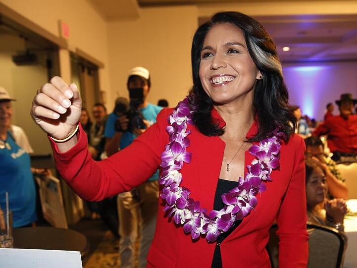 Tulsi Gabbard, Kongressabgeordnete der Demokraten aus Hawaii, will 2020 für das Amt des Präsidenten kandidieren.