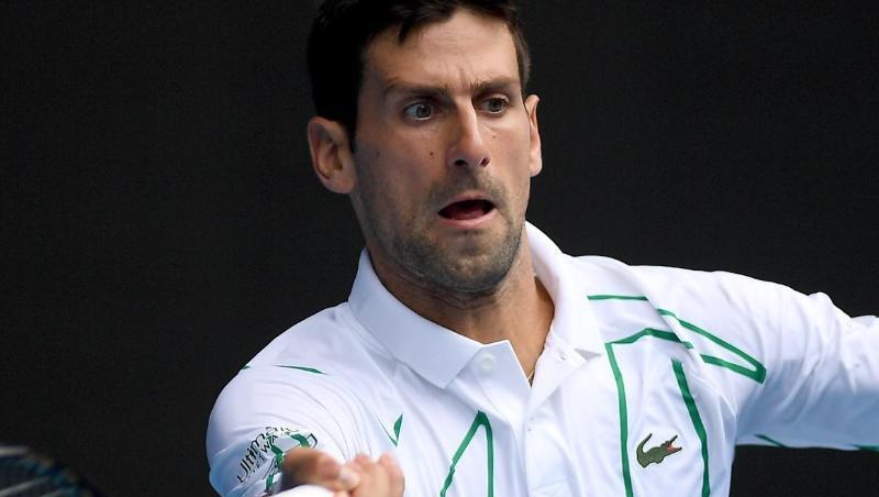 Novak Djokovic hatte keine Probleme mit seinem Achtelfinalgegner. Novak Djokovic hatte keine Probleme mit seinem Achtelfinalgegner.