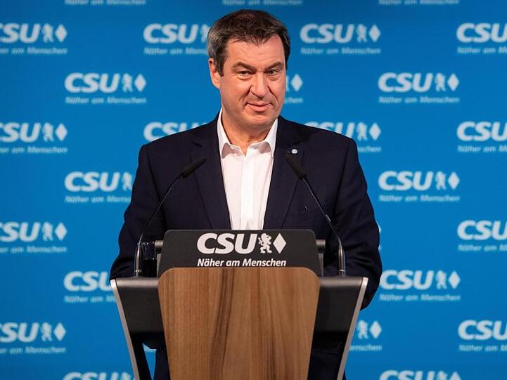 Markus Söder (CSU), CSU-Vorsitzender und Ministerpräsident von Bayern, spricht. Foto: Sven Hoppe/dpa/Archivbild