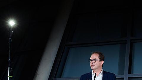 Alexander Dobrindt,CSU-Landesgruppenchef, äußert sich während eines Pressestatements im Reichstagsgebäude. Foto: Gregor Fischer/dpa/Archivbild