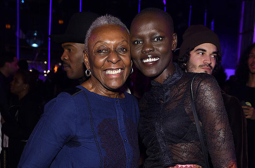 Die Models Bethann Hardison und Grace Bol