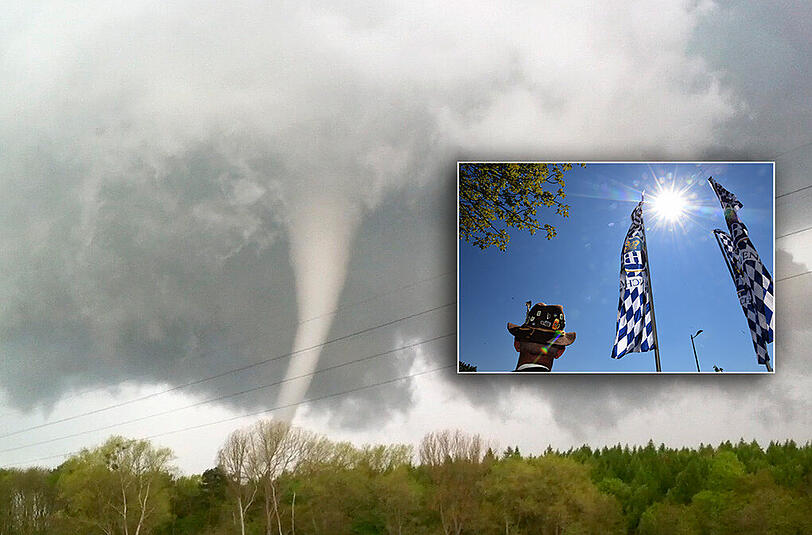 Spätsommer trifft Tornadowarnung - die Wetteraussicht.