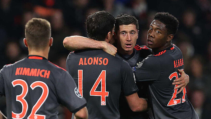 Aufatmen bei den Bayern: Lewandowski versenkte den Handelfmeter zum 1:1
