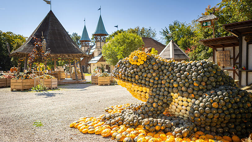 Die nächsten Wochenenden stehen auf Schloss Kaltenberg im Zeichen von Kürbissen.
