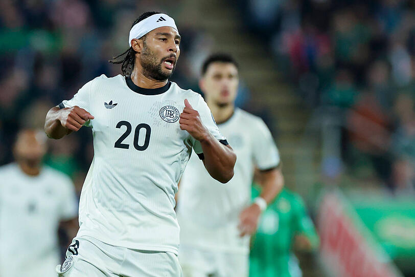 In Bestform: DFB-Angreifer Gnabry. In Bestform: DFB-Angreifer Gnabry.