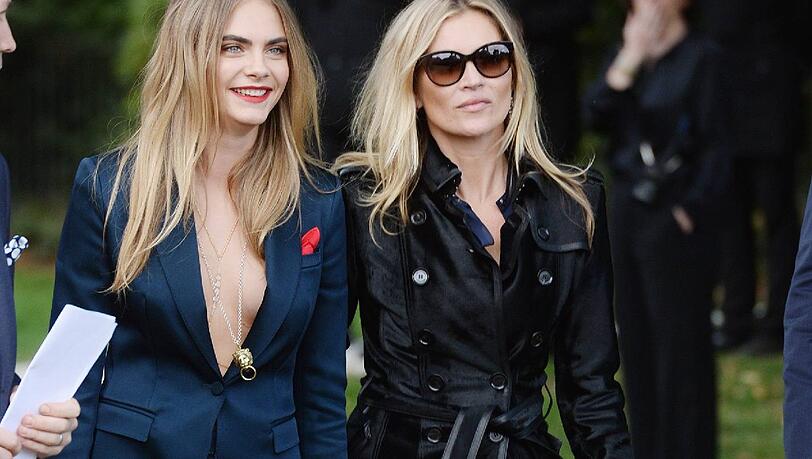 Cara Delevingne und Kate Moss. Cara Delevingne und Kate Moss.