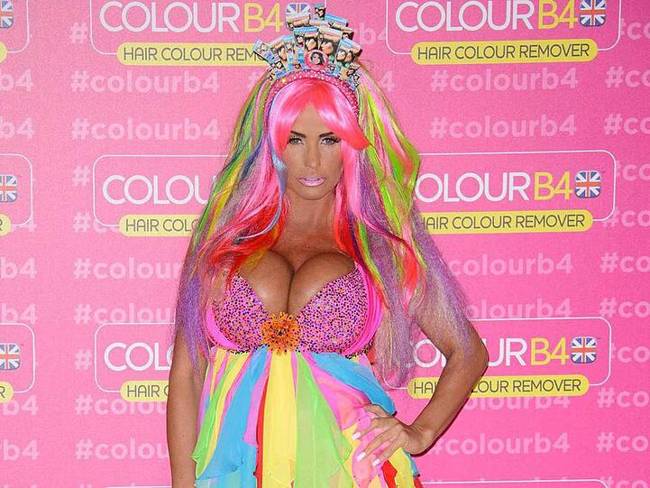 Mag es gerne bunt: Katie Price bei einer Promotion-Veranstaltung