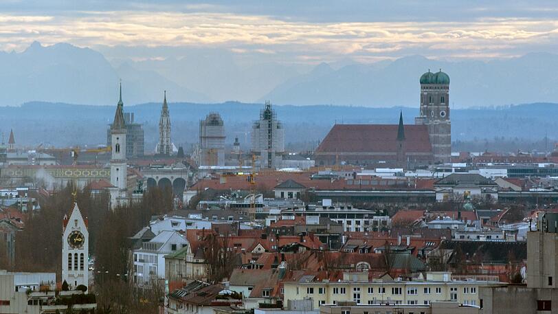 Ein Blick über die Stadt München. Ein etwas anderen Zugang gibt das Statistische Jahrbuch.
